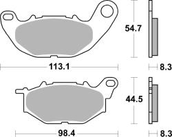 BREMBO set placute frana, frana disc BREMBO PRIME - Sinter - SA 07YA52SA (07YA52SA)