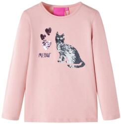 vidaXL Világos rózsaszín hosszú ujjú gyerekpóló 92 Hosszú ujjú 14084 (14084)