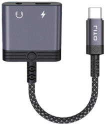 Lito - Audio Adapter (LA04T) - Type-C Jack 3.5mm-re, Type-C, Támogatott hívások, Gyors töltés, Hangerőszabályzás, 60W - Fekete