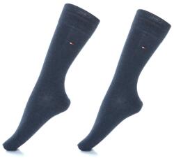 Tommy Hilfiger Tommy Hilfiger, Hosszú szárú zokni szett hímzett logóval - 2 pár, Tengerészkék, 39-42 (371111-356-39-42)