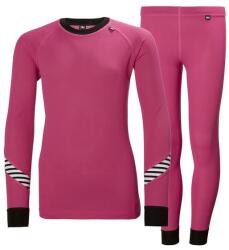 Helly Hansen Lifa gyerek sí aláöltöző szett , dragon fruit 128 cm