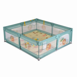  GAMEZONE összecsukható járóka szőnyeggel, 60 labdával 180x200 MENTA