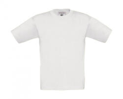 B&C Collection Gyerek rövid ujjú póló B and C Exact 190/kids T-Shirt 12/14 (152/164), Fehér