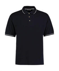 Kustom Kit Férfi rövid ujjú galléros póló Kustom Kit Men's Classic Fit St. Mellion Polo M, Sötétkék navy/fehér