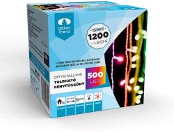 DekorTrend Crystalline toldható LED fényfüggöny 200 x 250 cm, 500 db MULTI LED, átlátszó kábel, Kül és beltéri, KAT 343