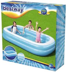 Bestway Családi medence, kék-fehér, 262x175x51 cm Ajánlott 6-99 éves korig unisex (63249)