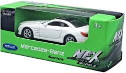 Welly Welly: Mercedes-Benz SL500 fehér fém kisautó modell 1/64 (21520Z/fehermb)