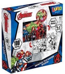 Luna Luna: Bosszúállók 2 az 1-ben 100db-os színezhető puzzle (000506165) - innotechshop