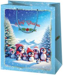 Cardex Cardex: Karácsonyi pingvinek nagy méretű ajándéktáska 26x13x33cm (50315C) - innotechshop