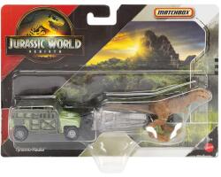 Mattel Matchbox Jurassic World: Tyranno-Hauler dinó szállító kisautó 1/64 - Mattel (JGL74/JGM05) - innotechshop