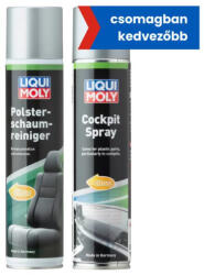 LIQUI MOLY Kárpit tisztító spray 300ml + Műszerfalápoló spray citrusos 300 ml