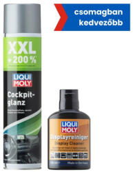 LIQUI MOLY Műszerfal tisztító spray XXL 600ml + Kijelző tisztító 100 ml (LMCSOMAG0017)