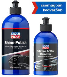 LIQUI MOLY Szilikon és wax eltávolító 250ml + Políturfényező 500ml (LMCSOMAG0021)