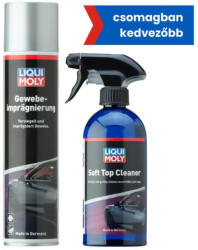 LIQUI MOLY Cabrio vászontető tisztító 500ml + Cabrio vászontető impregnáló 400ml