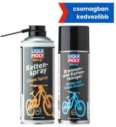 LIQUI MOLY Kerékpár fék- és lánctisztító spray 400ml + Kerékpár láncspray 400ml