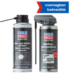 LIQUI MOLY Guntec cső és fegyvertisztító 200ml + Guntec fegyver ápoló spray 200ml (LMCSOMAG0028)