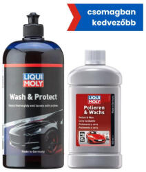 LIQUI MOLY Autósampon 1l + Polír és viasz 500ml