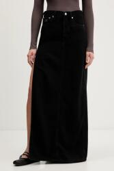 Tommy Jeans farmer szoknya fekete, maxi, egyenes, DW0DW22119 - fekete 27