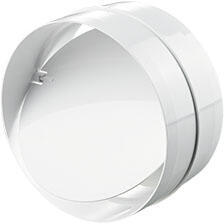Vents Műanyag kör csőtoldó visszacsapószeleppel, 150 mm 3131 P (5646)