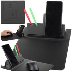  Egérpad induktív telefontöltővel és tolltartóval (v06350)