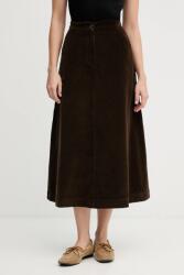 United Colors of Benetton pamut szoknya barna, midi, harang alakú, 494BD0058 - barna 38