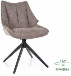 SIGNAL MEBLE Coda Brego Forgó Étkezőszék Bézs Szövet Fekete Vázzal (SIG-CODABRCBE)