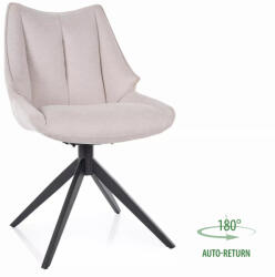 SIGNAL MEBLE Coda Brego Forgó Étkezőszék Világos Bézs Szövettel Fekete Vázzal (SIG-CODABRCJBE22)