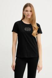 Liu Jo pamut póló fekete, TA5180 JS923 - fekete S