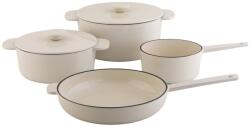 Carl Schmidt Sohn Set oale de fonta emailate, 6 piese, cu tigaie si oala sos Anden Carl Schmidt Sohn102906, crem