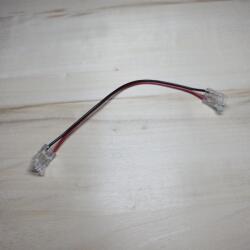  10mm egyszínű/2pin COB LED szalag flexibilis toldó csatlakozó