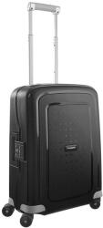 Samsonite S'CURE négykerekű fekete-szürke csatos kabinbőrönd 55cm 49539-1041