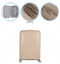 Kadva Brava Utazó bőrönd, 115l, 77, 5×51, 5×31cm, bézs, kódzár (20231124)