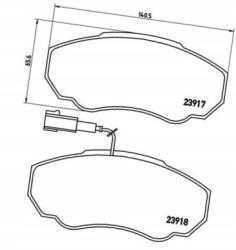 Brembo Ducato/jumper fékbetét 15q 09 Brembo P 23 091