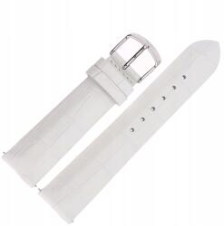 Undine szíj Bőr (A524) fehér croco acél kl (Pasek Undine - Skóra (A524) biały croco)