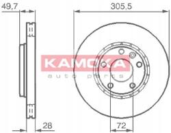 Kamoka 1032408 féktárcsa (1db)