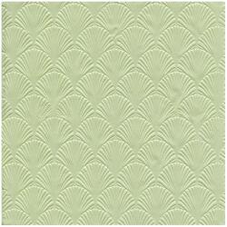 IHR Zöld kagylós nyomott mintás szalvéta - 16 darabos (FR-LS874020)