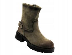 Potocki Női Bakancs Potocki 25-96307 Khaki, bélelt bőr, cipzár (25-96307.KHAKI)