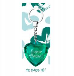 Be Happy Kulcstartó Szív Ajándék Szuper Nagymama! (5900094215821)