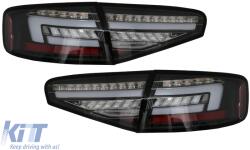 KITT Lightning LED nappali menetfényes első lámpa AUDI A4 B8.5 Facelift (2012-2015) modellekhez, Fekete (HLAUA4B8F)