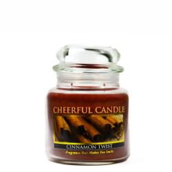 Cheerful Candle Cheerful Candle® Cinnamon Twist közepes üveggyertya 454 g