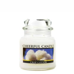 Cheerful Candle Cheerful Candle® Crisp Cotton közepes üveggyertya 454 g