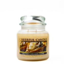 Cheerful Candle Cheerful Candle® Salted Caramel Cone közepes üveggyertya 454 g