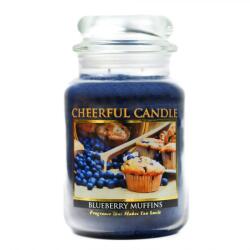 Cheerful Candle Cheerful Candle® Blueberry Muffins nagy üveggyertya 680 g