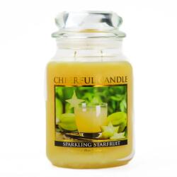 Cheerful Candle Cheerful Candle® Sparkling Starfruit nagy üveggyertya 680 g