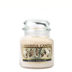 Cheerful Candle Cheerful Candle® White Pinecone közepes üveggyertya 454 g