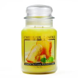 Cheerful Candle Cheerful Candle® Lemon Butter Pound Cake nagy üveggyertya 680 g
