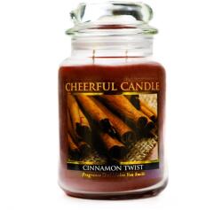 Cheerful Candle Cheerful Candle® Cinnamon Twist nagy üveggyertya 680 g