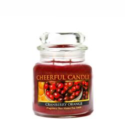 Cheerful Candle Cheerful Candle® Cranberry Orange közepes üveggyertya 454 g