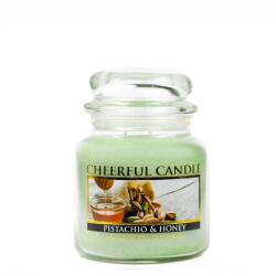 Cheerful Candle Cheerful Candle® Pistachio & Honey közepes üveggyertya 454 g