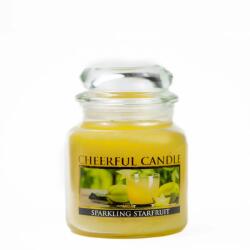 Cheerful Candle Cheerful Candle® Sparkling Starfruit közepes üveggyertya 454 g